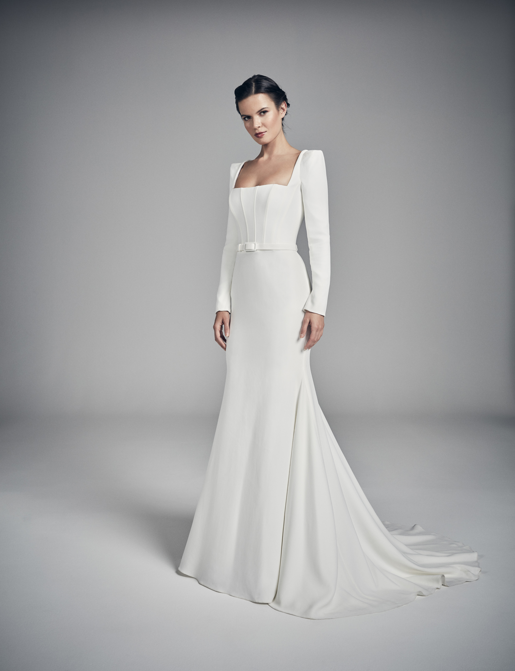 Suzanne neville long sleeve best sale wedding dress