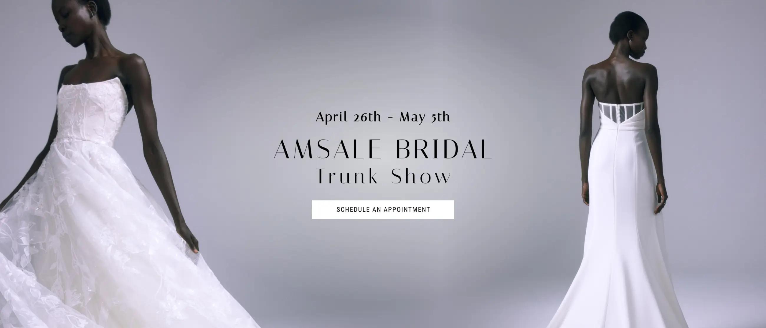 Amsale Bridal Trunk Show Banner