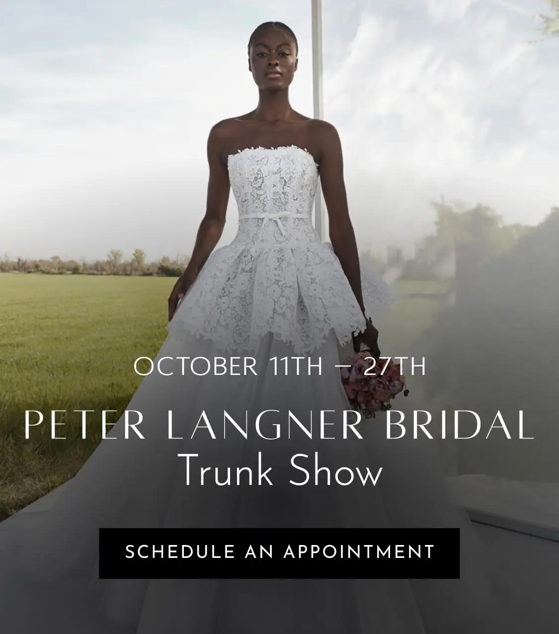 Peter Langner Bridal Trunk Show 2024 Banner Mobile