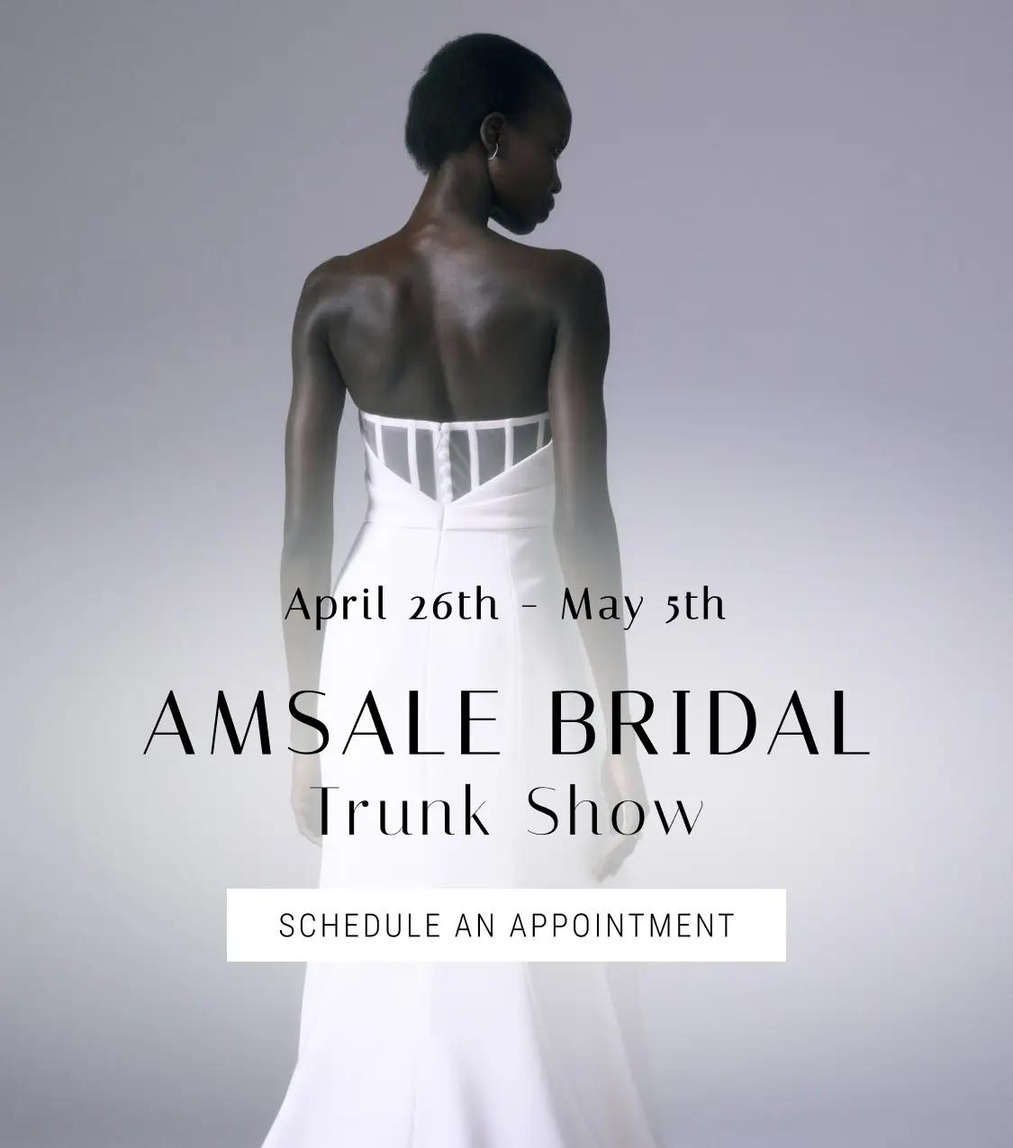 Amsale Bridal Trunk Show Banner Mobile